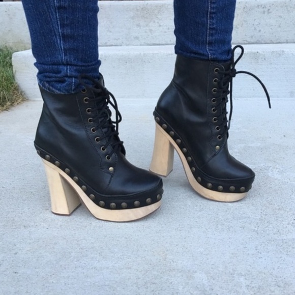 Jeffrey Campbell Shoes - Jeffrey Campbell platform stud leather boots 6.5